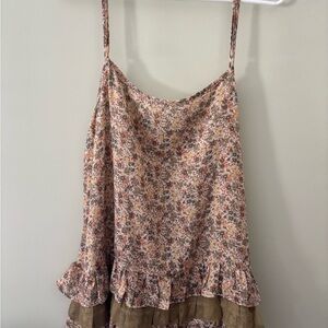 Easel Medium Floral Tank Top